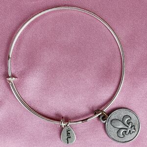 Bella Ryann Fleur De l Silver Charm Bracelet